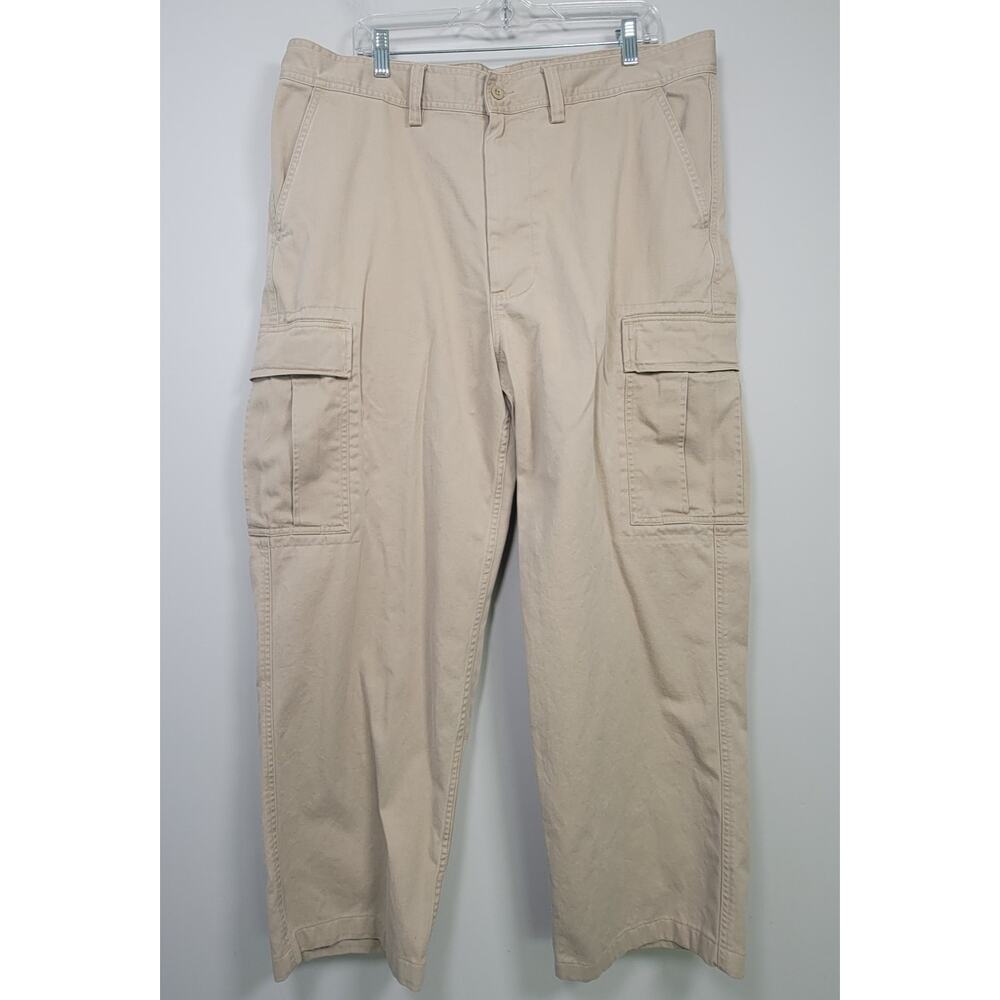 Polo Ralph Lauren Cargo Pants Mens 38x32 Utility Cotton Khaki Beige
